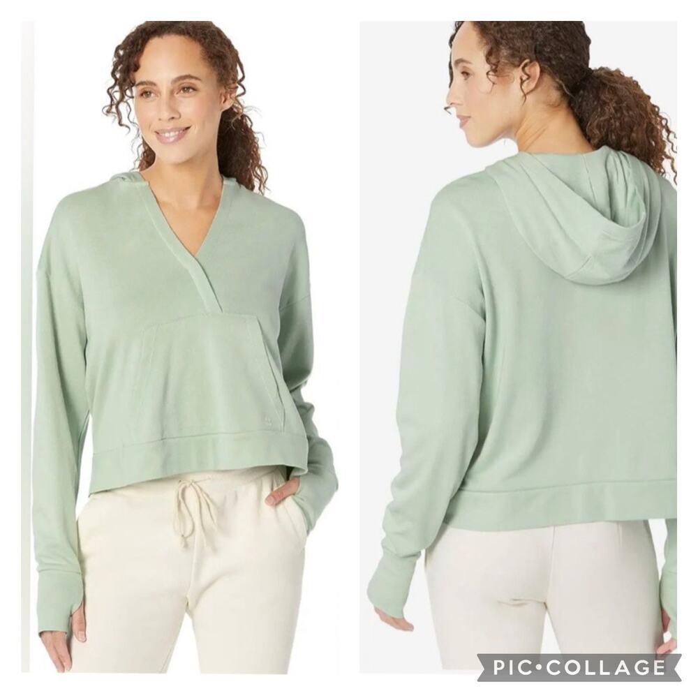 Sweaty Betty After Class Relaxed Hoody Mint Green Athletic Spring Size 10 - Picture 1 of 8